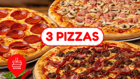 COMBO 3 PIZZON FIVE POR 17,99€