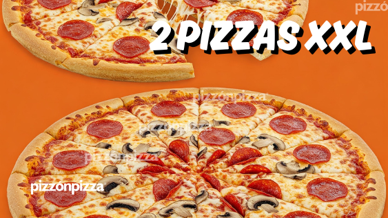 LLEVATE EL 2 PIZZAS TAMAÑO XXL 