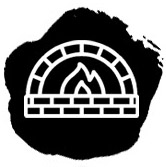 Logotipo de un horno de leña