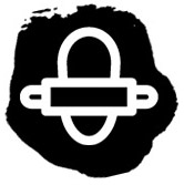 Logotipo de una masa de pizza