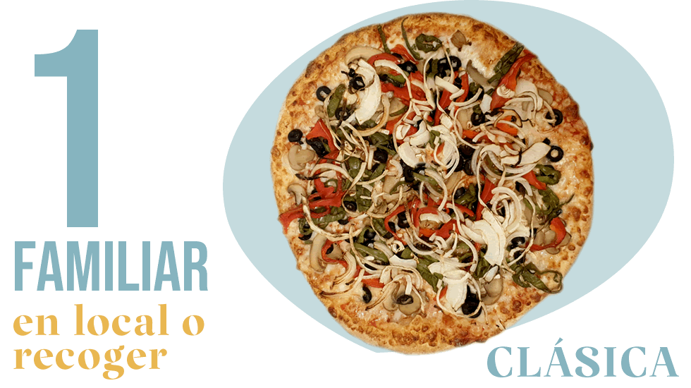 Pizza familiar clasica x 18.95€