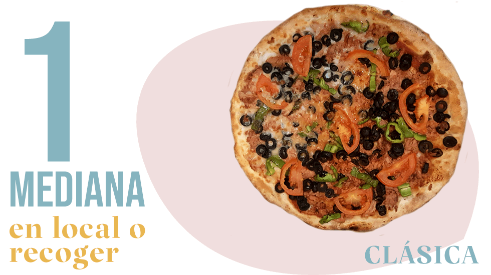 Pizza mediana clasica x 10,95€