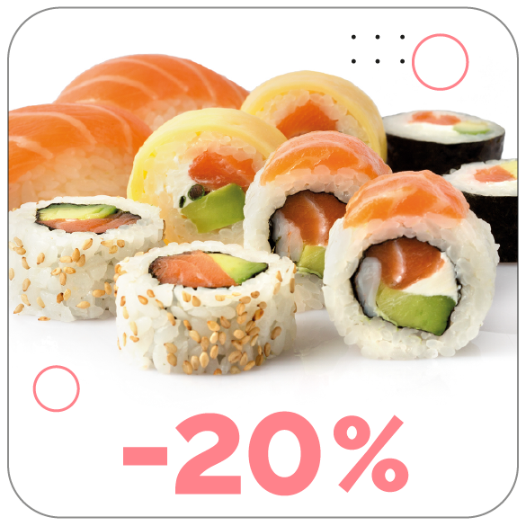 -20% en Surtidos de Sushi: ¡Perfectos para compartir y disfrutar juntos!