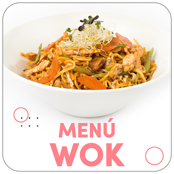 Wok + entrante irresistible: el combo perfecto para tu almuerzo en casa o la oficina.