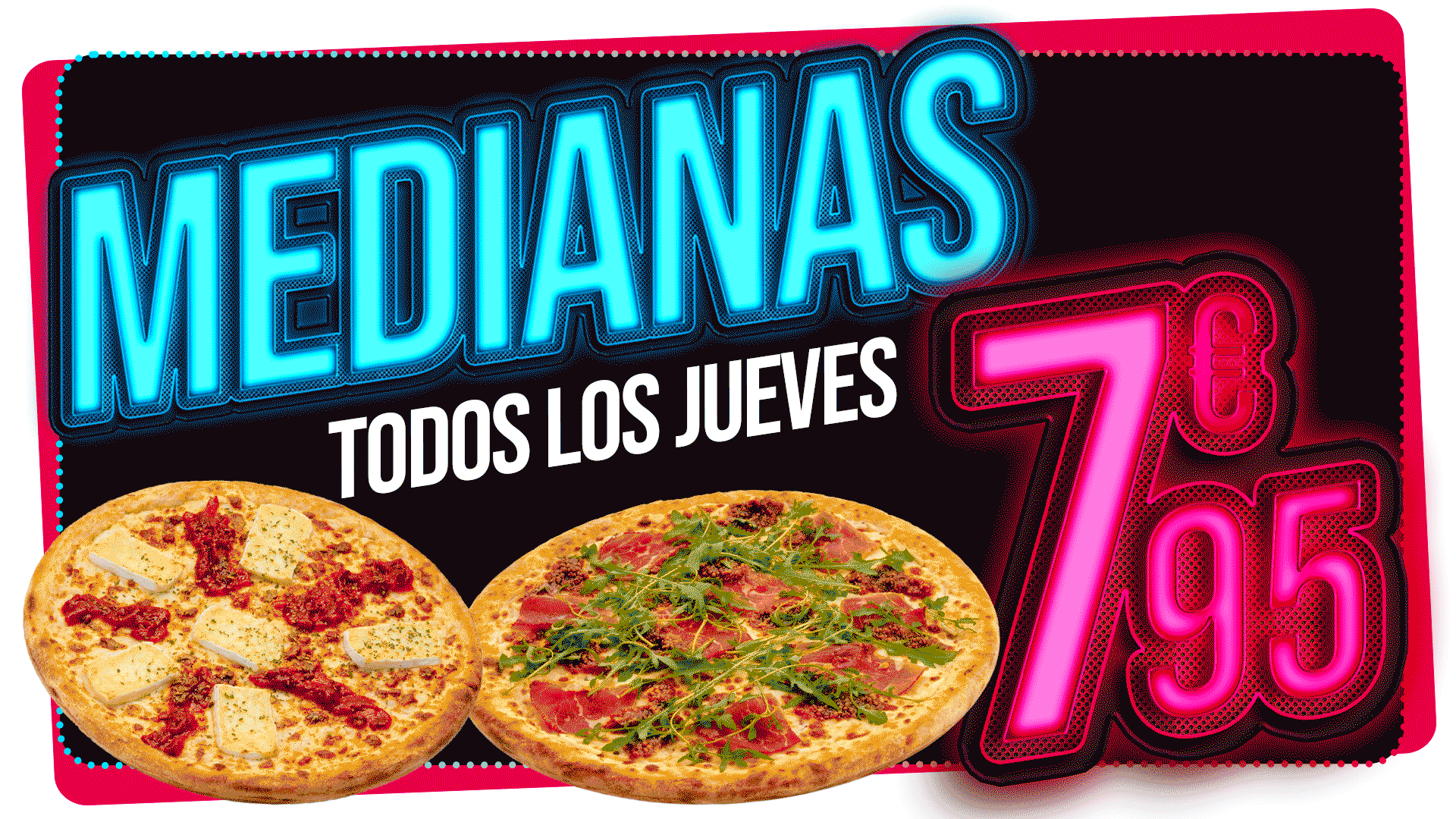 todos los jueves tu mediana favorita por solo 7,95