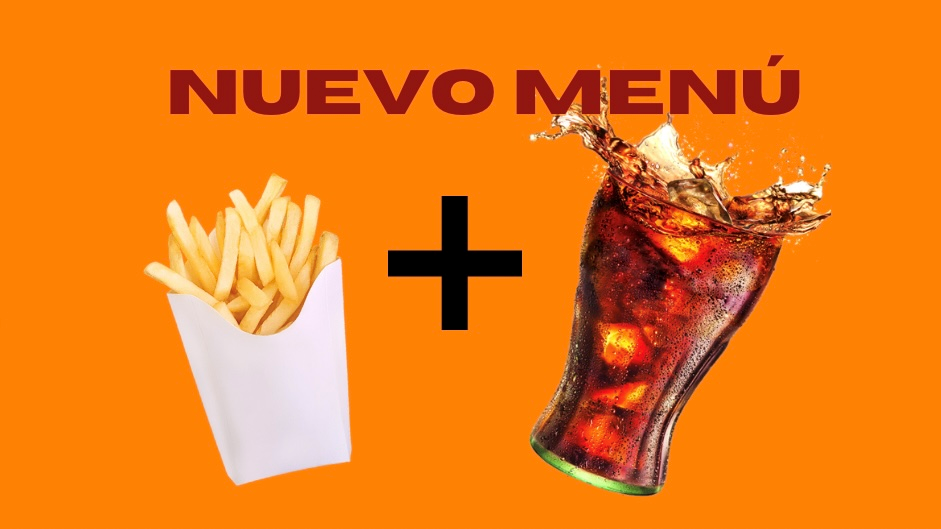 PATATAS MENU + REFRESCO MARCA PEPSI