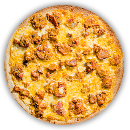 Butifarra de perol, paleta cocida canaria, chorizo, puerro y nuestra salsa ‘Vall d’Aran’ a baja temperatura.