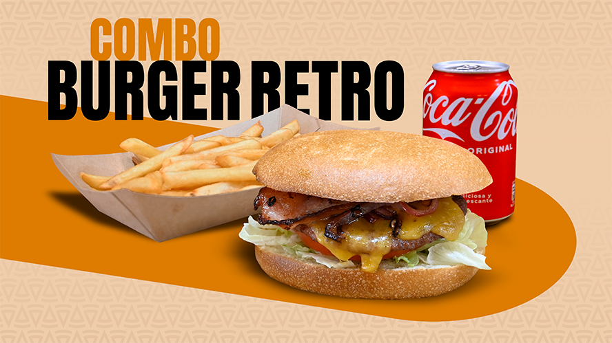 Burguer Retro+Patatas Normales+Refresco