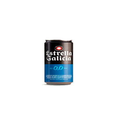 Estrella Galicia 00 lata Cerveza free lata