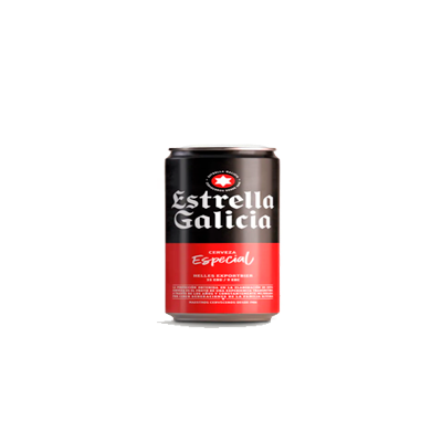 Estrella Galicia lata Cerveza Estrella lata