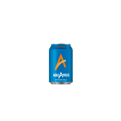 Aquarius naranja lata
