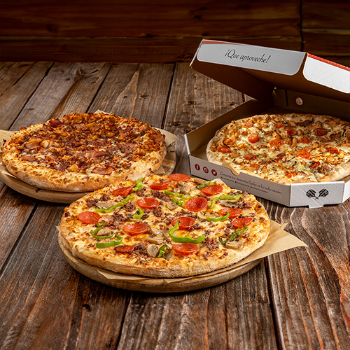 3 Pizzas Familiares